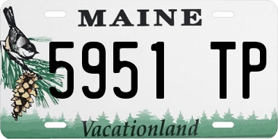 ME license plate 5951TP
