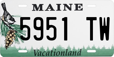 ME license plate 5951TW