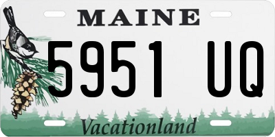 ME license plate 5951UQ