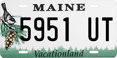 ME license plate 5951UT