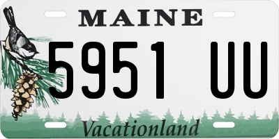 ME license plate 5951UU