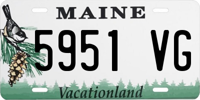 ME license plate 5951VG