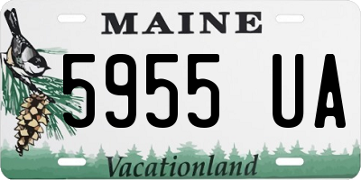 ME license plate 5955UA