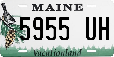ME license plate 5955UH