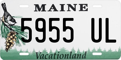 ME license plate 5955UL