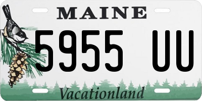 ME license plate 5955UU