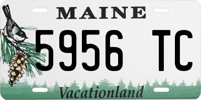 ME license plate 5956TC