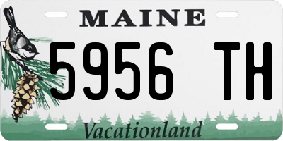 ME license plate 5956TH