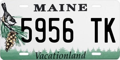 ME license plate 5956TK