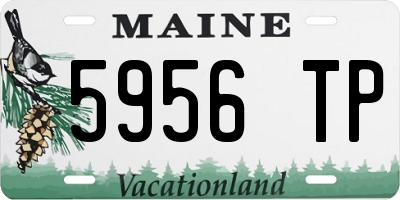 ME license plate 5956TP
