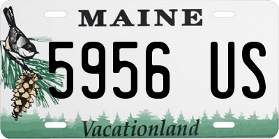 ME license plate 5956US