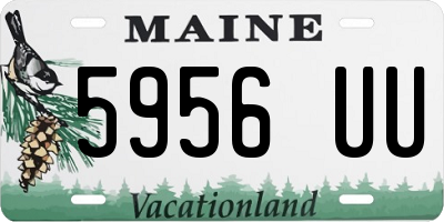 ME license plate 5956UU