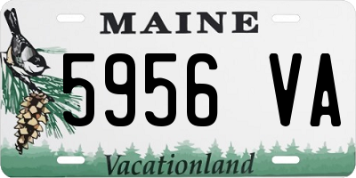 ME license plate 5956VA