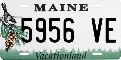 ME license plate 5956VE