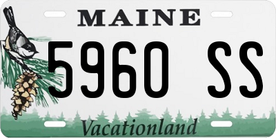 ME license plate 5960SS