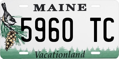 ME license plate 5960TC