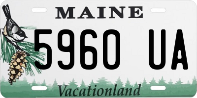 ME license plate 5960UA