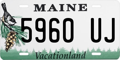ME license plate 5960UJ