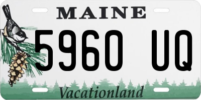 ME license plate 5960UQ