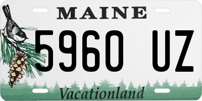 ME license plate 5960UZ
