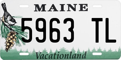 ME license plate 5963TL