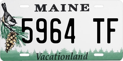 ME license plate 5964TF