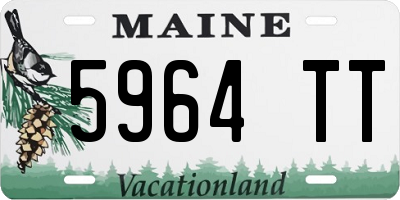ME license plate 5964TT