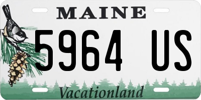 ME license plate 5964US