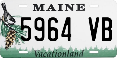 ME license plate 5964VB