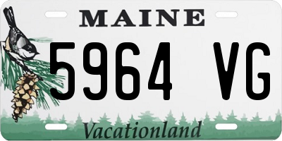 ME license plate 5964VG