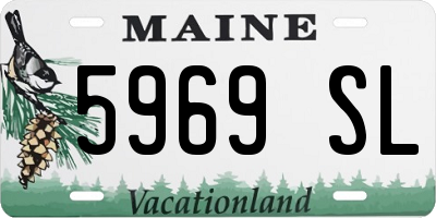 ME license plate 5969SL