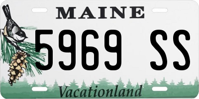 ME license plate 5969SS