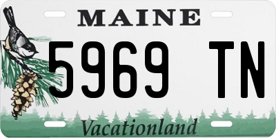 ME license plate 5969TN