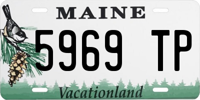 ME license plate 5969TP