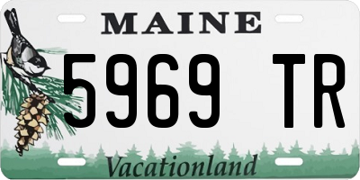 ME license plate 5969TR