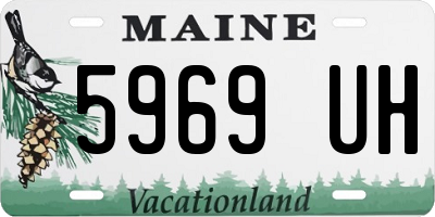 ME license plate 5969UH