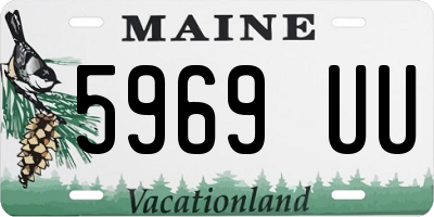 ME license plate 5969UU