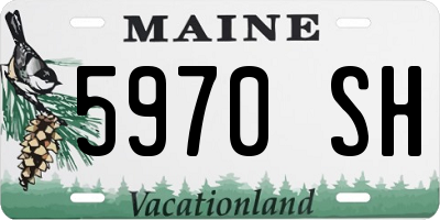 ME license plate 5970SH