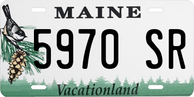 ME license plate 5970SR