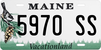 ME license plate 5970SS