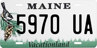 ME license plate 5970UA