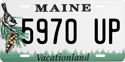 ME license plate 5970UP