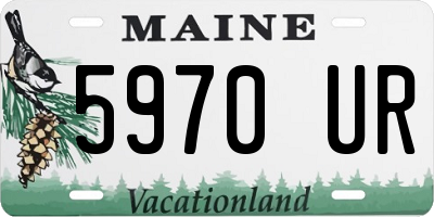 ME license plate 5970UR
