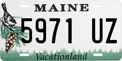 ME license plate 5971UZ