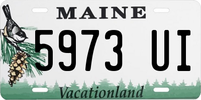 ME license plate 5973UI