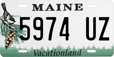 ME license plate 5974UZ