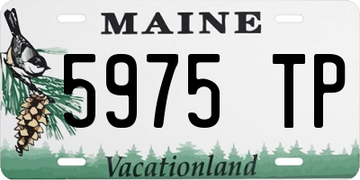 ME license plate 5975TP