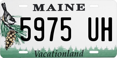 ME license plate 5975UH