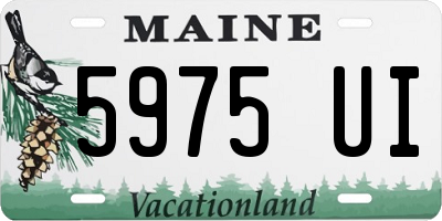 ME license plate 5975UI