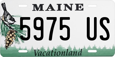 ME license plate 5975US